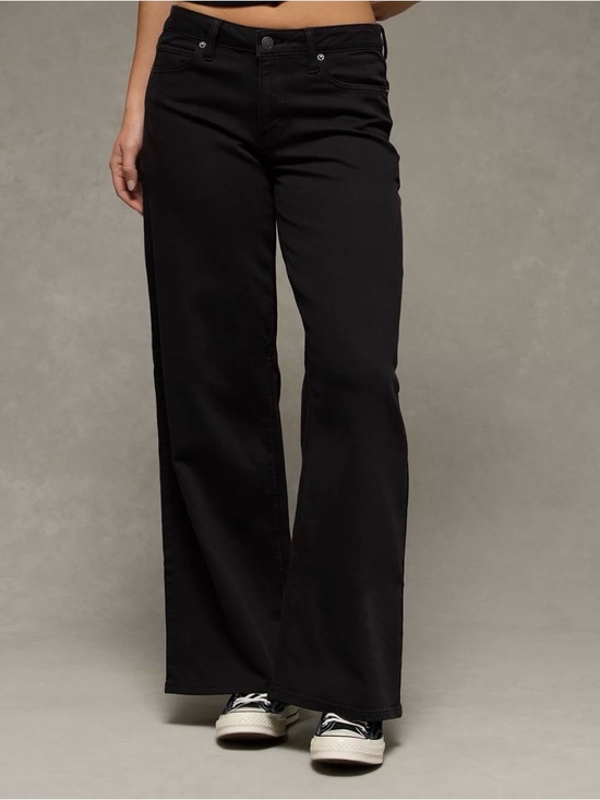 American Eagle Outfitters Denim - American Eagle Outfitters Black Wide-Leg Jeans - Women